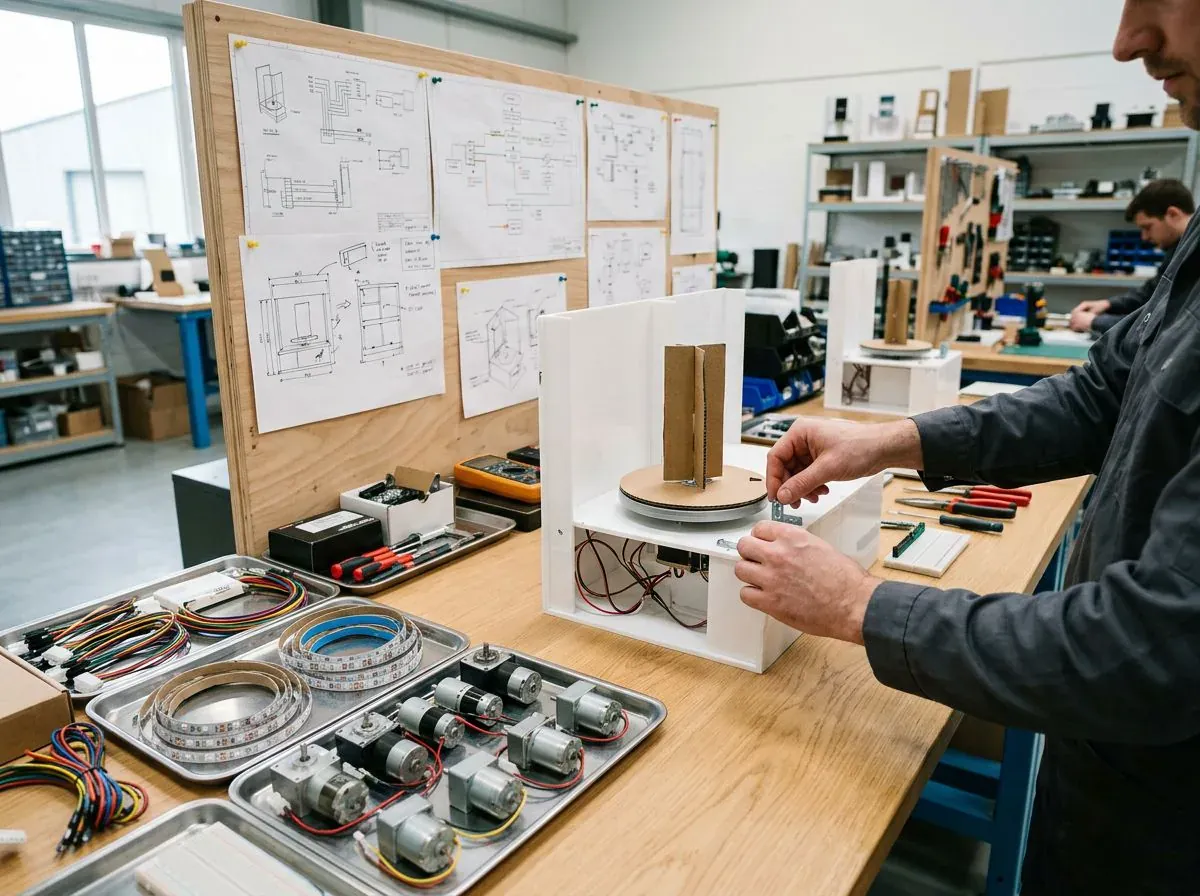 Atelier de conception de solutions motorisées pour PLV